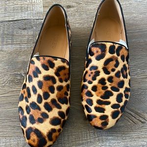 J.crew calf hair loafers